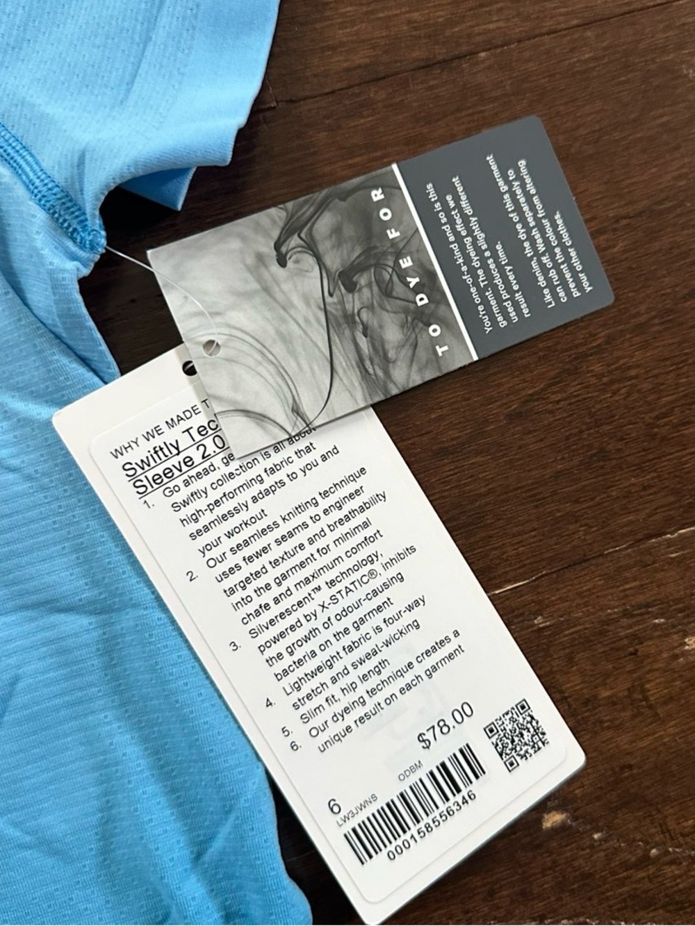 Lululemon-Swiftly Tech Short-Sleeve Shirt
2.0 Hip Length size 6 NWT-Blue - Picture 6 of 11